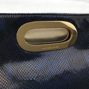 Michael Kors *Berkley* python embossed clutch used